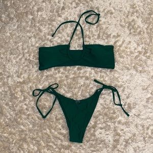 emerald green swimsuit